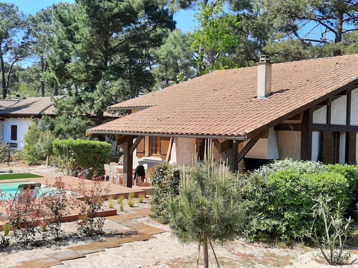 Grande Maison Landaise Avec Piscine Privee, Proche Plage, Pour 8 Personnes A Biscarrosse - Fr-1-319-398 Exterior foto